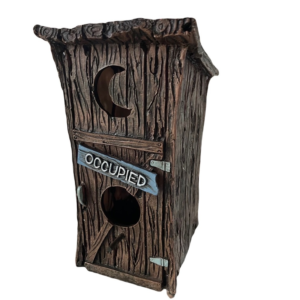Birdhouse Occupied Out House Spoontiques